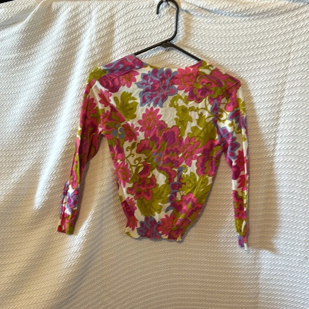 J crew women’s XS light sweater cardigan brand new floral print - Picture 4 of 5